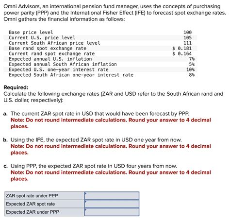 Solved Omni Advisors An International Pension Fund Manager Chegg