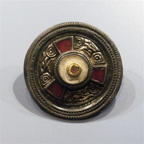 Brooch from Gilton | Jewelled disc brooch of gilt silver wit… | Flickr