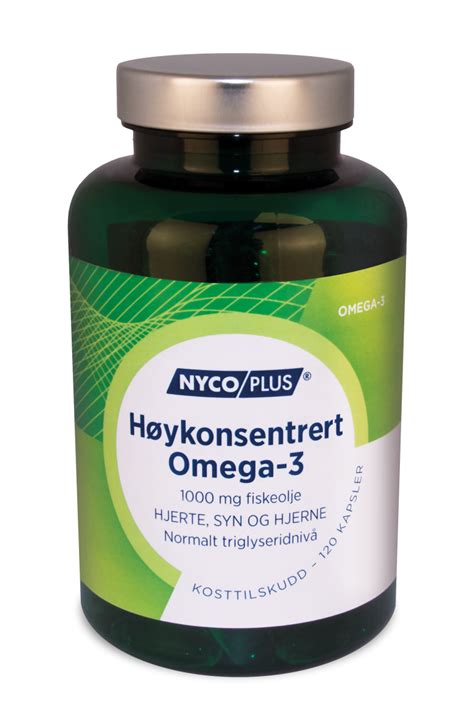 Nycoplus Omega 3 Høykonsentrert 1000 mg Nycoplus no