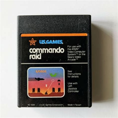 Atari 2600 Commando Raid U S Games 1982 Cartridge Cleaned Tested EBay