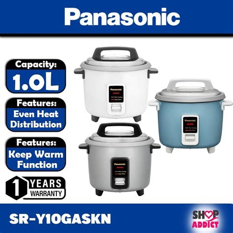 Panasonic Sr Y10g 1l Rice Cooker With Keep Warm Function Periuk Nasi Random Colour Sr