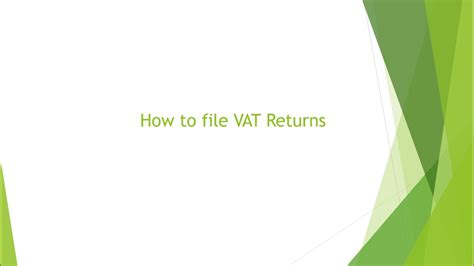 Part 1 Filing Tax Returns For Toiminiemi How To File VAT Returns