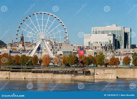 Montreal Giant Ferris Wheel in the Old Port of Montreal, Quebec, Canada Editorial Photography ...