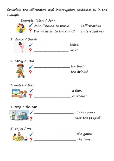 The Worksheet For An Interactive Activity With Pictures And Words To