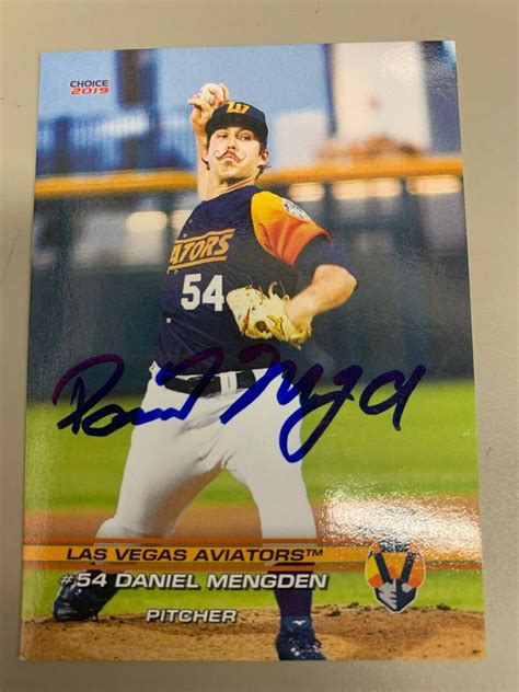 Daniel Mengden Las Vegas Signed Team Card Ebay