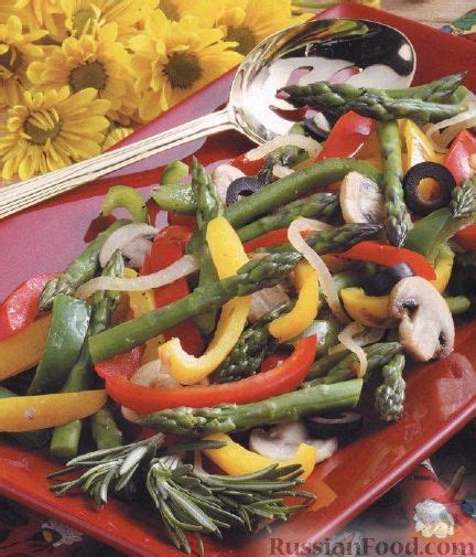 Рецепт: Овощи, жаренные на гриле на RussianFood.com