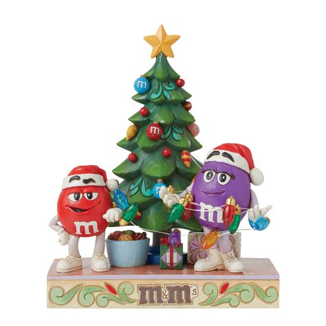 Jim Shore M&M'S: Red and Purple M&M's With Christmas Tree Figurine – Sparkle Castle