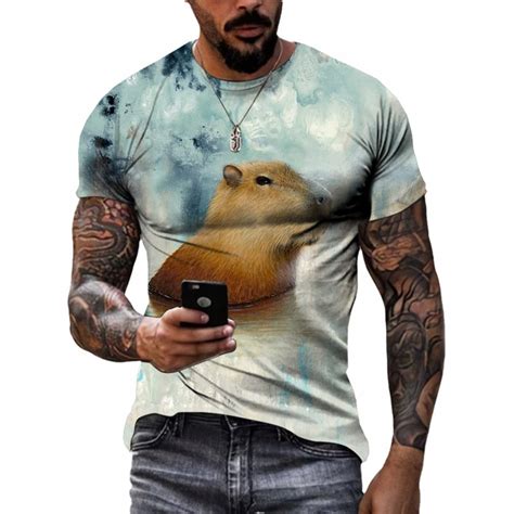 Letni Trend Mieszne Koszulki Z Grafik Capybara M Allegro Pl