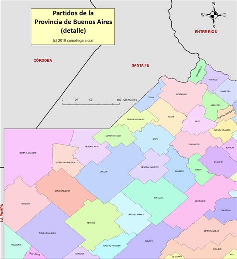 Mapa De Los Partidos De La Provincia De Buenos Aires