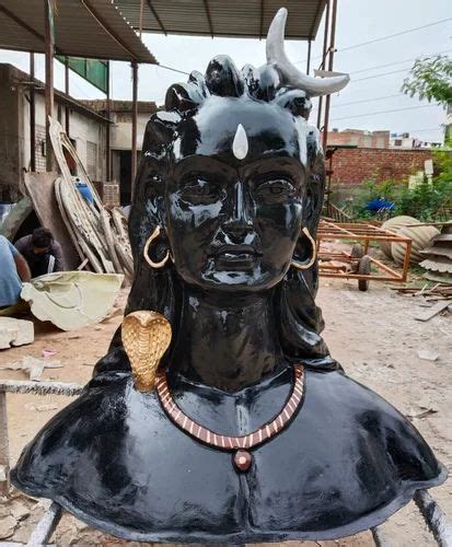 Black Shiva Fiber Adiyogi Statue For Exterior Decor At Rs In Jaipur