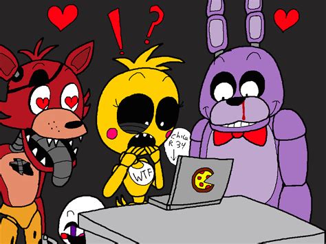 Chica Discovers The Internet Fnaf Anime Character