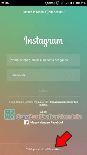 DAFTAR IG Cara Buat Akun Instagram Baru Di HP Tanpa Email