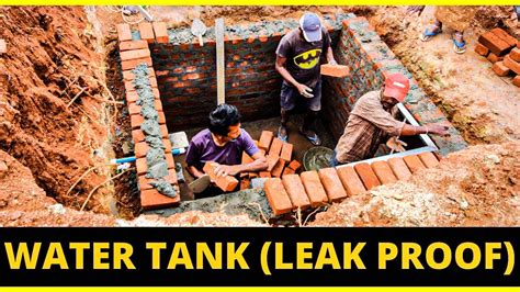 Underground Water Tank Construction Sump Tank Leakage Solution Best