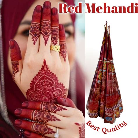 Pack Of Red Mehndi Cone Party Bridal Mehandi Art Daraz Pk