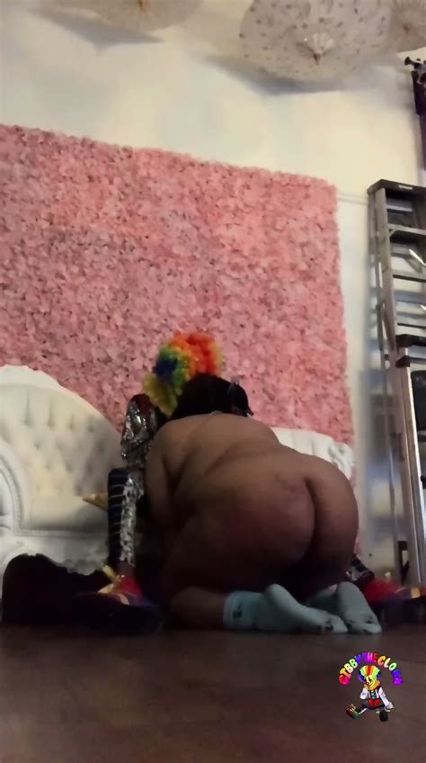 Sexy Ass BBW Slut Takes Big Clown Dick