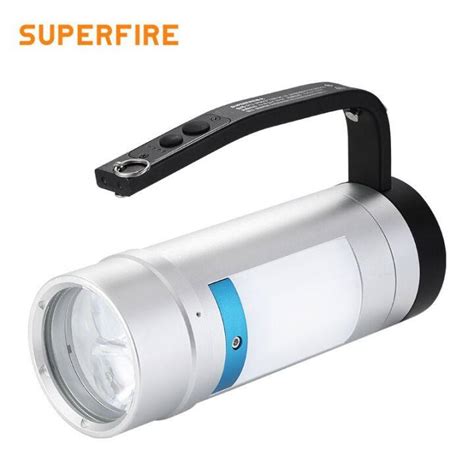 SUPERFIRE D12 Powerful Outdoor Portable Explosion Proof Flashlight High