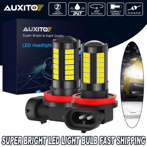 Auxito H H Led Headlight Globes Bulbs Kit Replace Lamps W White