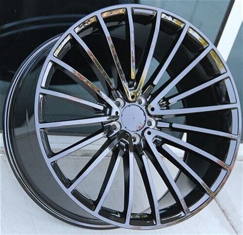 Set X X X Multi Spoke Black Wheels Benz E E