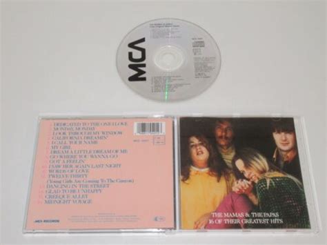 THE MAMAS THE PAPAS 16 OF THEIR GREATEST HITS MCA MCD 10401 CD ALBUM