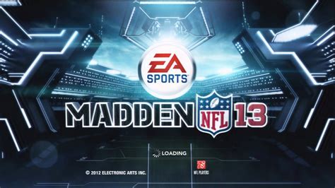 Madden 13 Early Release Opening Intromenus Youtube