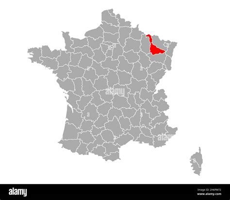 Map of Meurthe-et-Moselle in France Stock Photo - Alamy