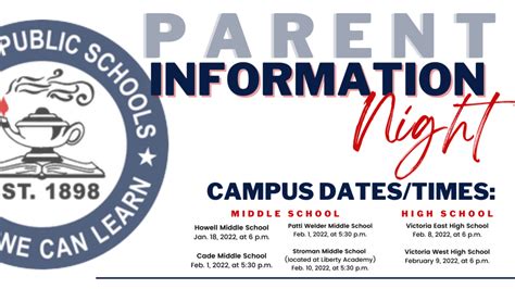 Visd To Host Parent Information Nights For Middle And High Schools