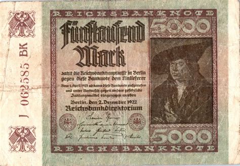 Germany Dated December Mark Reichsbanknote Lot