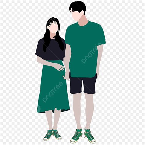 Canvas Shoes Clipart Transparent Png Hd Couple Wear Green Canvas Shoes