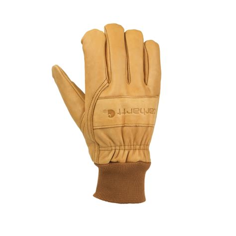 Murdochs Carhartt Mens Insulated Synthetic Leather Knit Cuff Glove