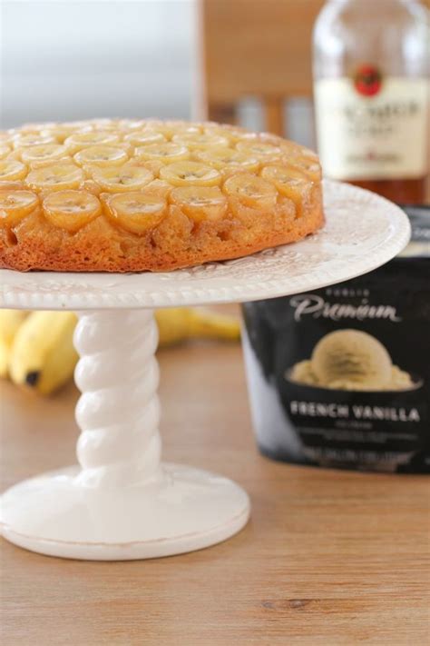 Banana Foster Upside Down Cake Recipe Banana Upside Down Cake