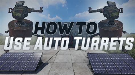 The Auto Turret And Setup Guide Rust Tutorial Youtube