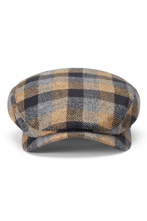 Lynton Beige Flat Cap. Hats for Men & Women