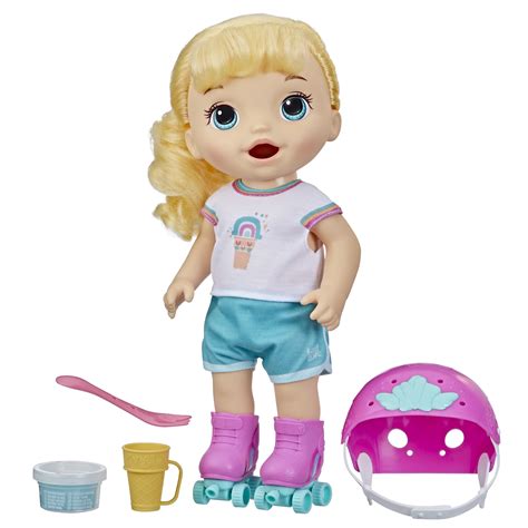 Baby Alive Roller Skate Baby Doll With Blonde Hair 12 Inch Doll Only