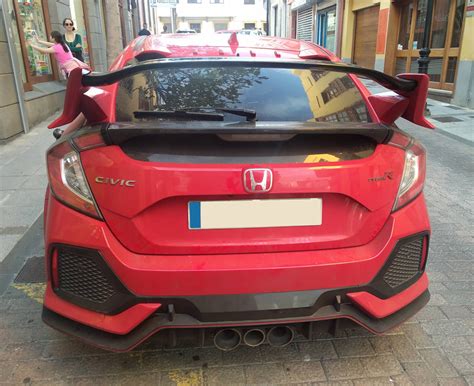 2017 Honda Civic Type R Back View By Mikekalashnikov3000 On Deviantart