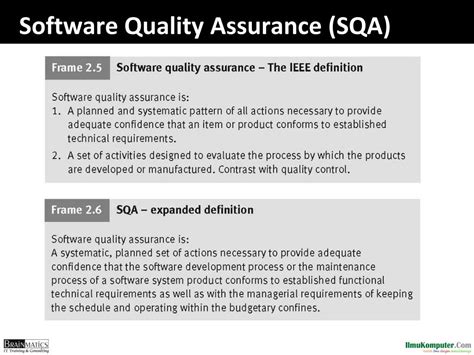 Ppt Software Engineering Software Quality Assurance Powerpoint