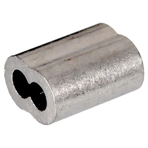 Hardware Essentials 116 In Cable Ferrule In Aluminum 50 Pack 322202