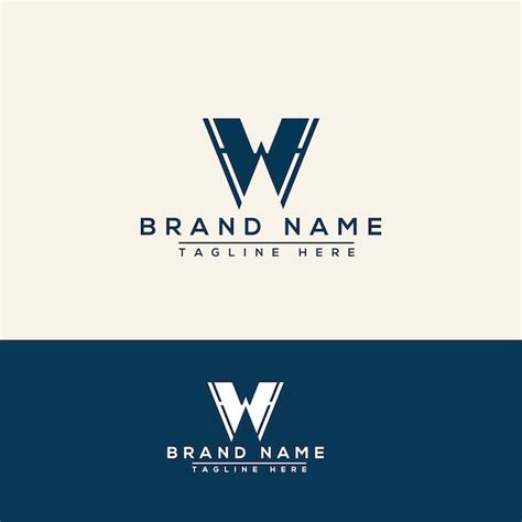 Wh Logo Design Vorlage Vektorgrafik Branding Element Premium Vektor