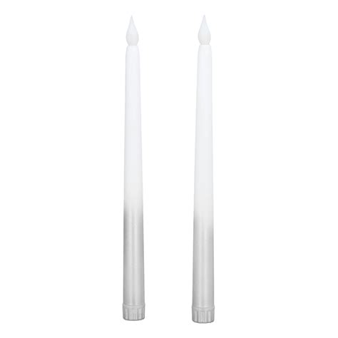 2pcs Led Taper Candles Battery Powered Electric Flickering Flameless