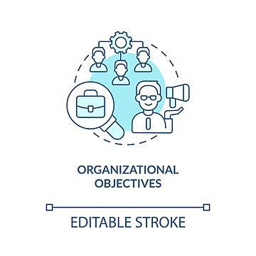 Organizational Objectives Concept Icon Maintain Notion Symbol Vector