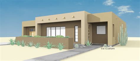 Contemporary Adobe House Plan | 61custom | Contemporary & Modern House ...