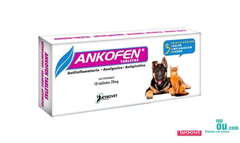 ANKOFEN 20 MG CAJA 10 TABLETAS KYROVET 20mg Ketoprofeno Petshopwaou