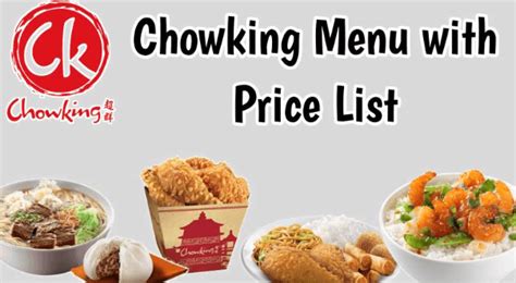 Discover the mouthwatering delights of Chowking Menu 2023 - target hours