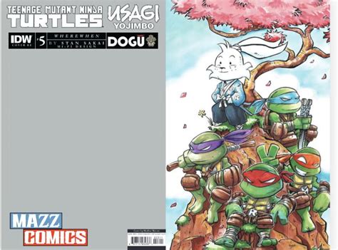 Tmnt X Usagi Yojimbo Wherewhen 5 Retailer Exclusive Cover Rusagiyojimbodojosub