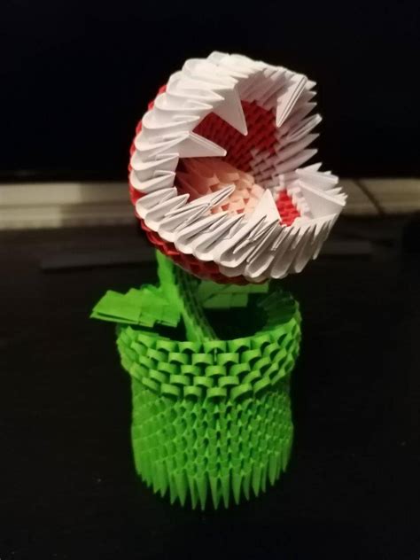 I Made A 3d Origami Piranha Plant Scrolller