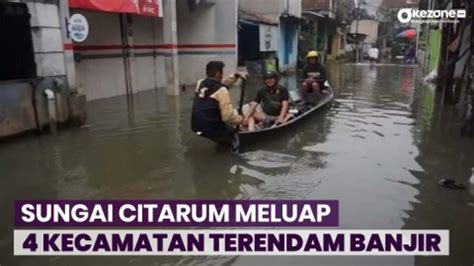 Kecamatan Di Kabupaten Bandung Barat Terendam Banjir Sungai Citarum