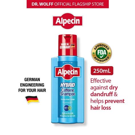 Alpecin Hybrid Caffeine Shampoo 250ml Against Hair Loss Sensitive Itchy Scalp Anti Dandruff