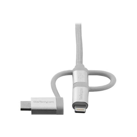 StarTech Cable De 2m USB Multi Carga Lightning USB C Micro USB