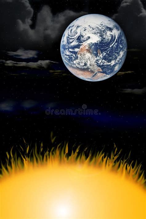 Earth And Fire Stock Image Image Of Burning Global Fire