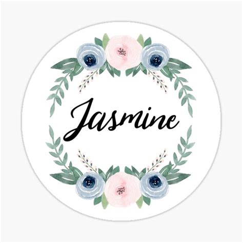 Jasmine Sticker For Sale By Alexaferragamo Redbubble