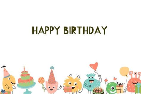 Birthday Card Border Vector Art, Icons, and Graphics for Free Download